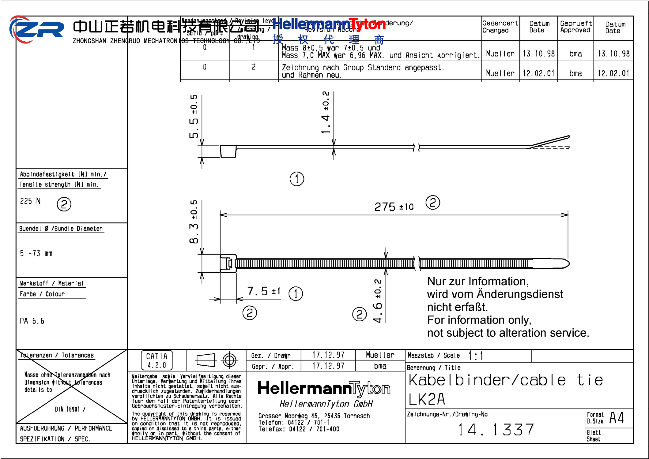 111-60150 LK2A-PA66HS-BK 产品图纸 Hellermanntyton 授权代理-正若机电