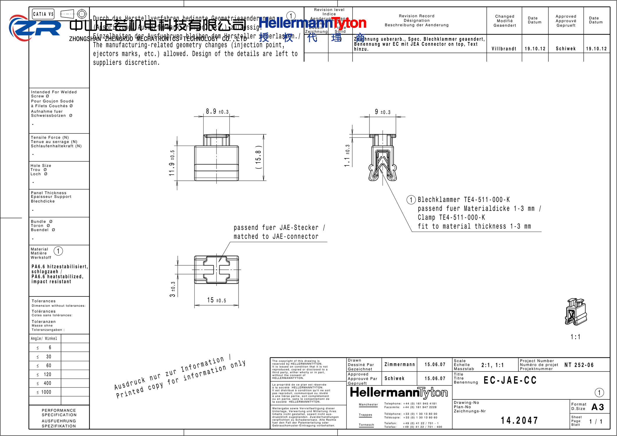 151-00472 EC JAE CC-PA66HIRHS-BK 产品图纸 Hellermanntyton 授权代理-正若机电