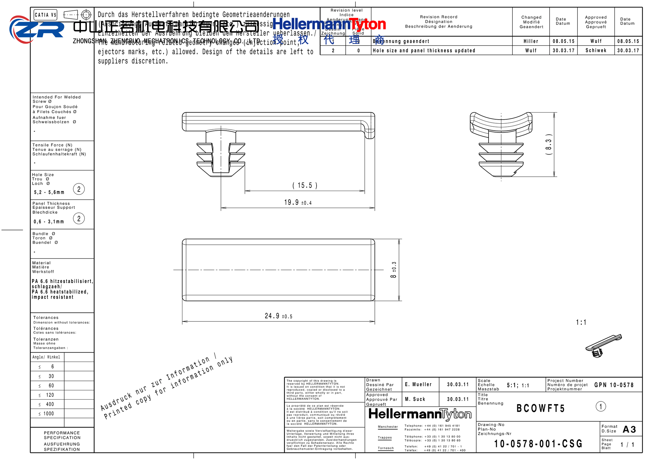 151-00904 BCOWFT5-PA66HIRHS-BK 产品图纸 Hellermanntyton 授权代理-正若机电