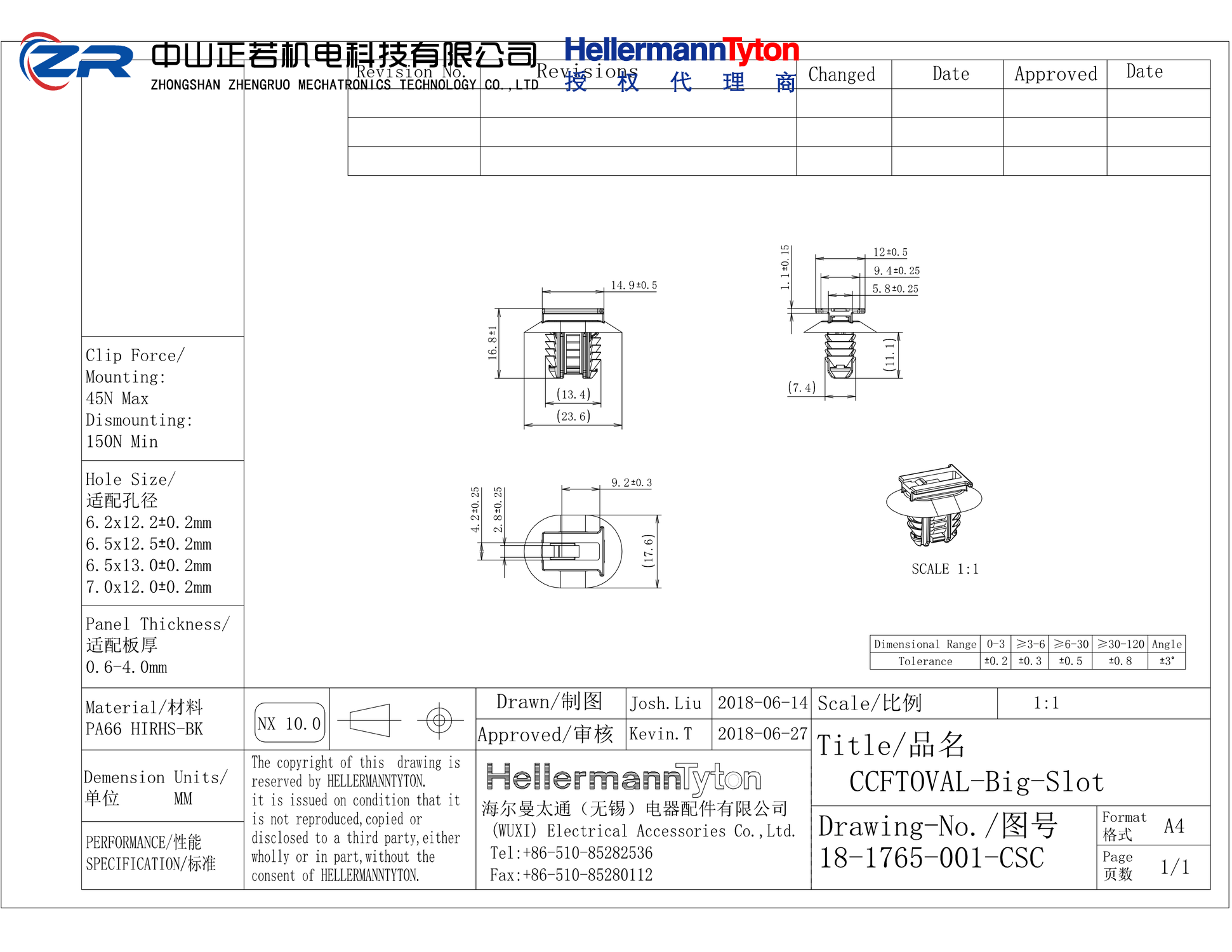 151-02654 CCFTOVAL-Big-Slot-PA66HIRHS-BK 产品图纸 Hellermanntyton 授权代理-正若机电