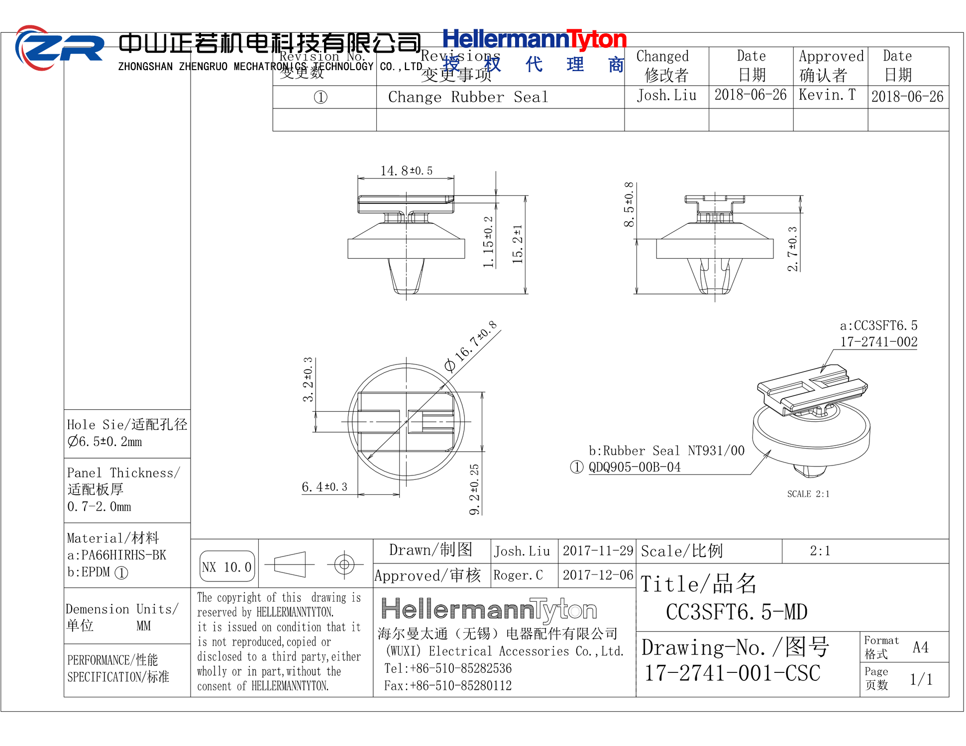 151-02362 CC3SFT6.5-MD-PA66HIRHS-BK 产品图纸 Hellermanntyton 授权代理-正若机电