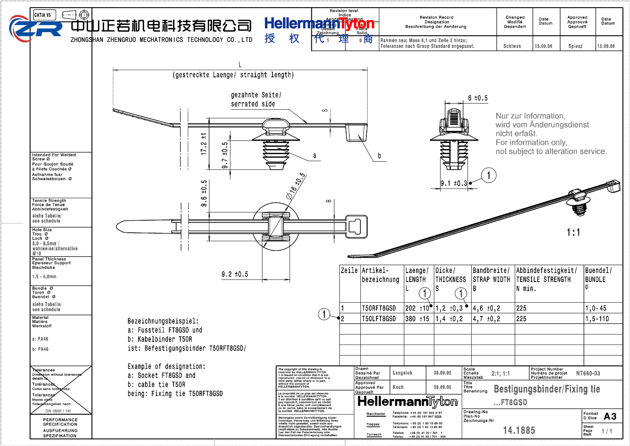 156-00753 T50RFT8GSD-PA46-GY 产品图纸 Hellermanntyton 授权代理-正若机电