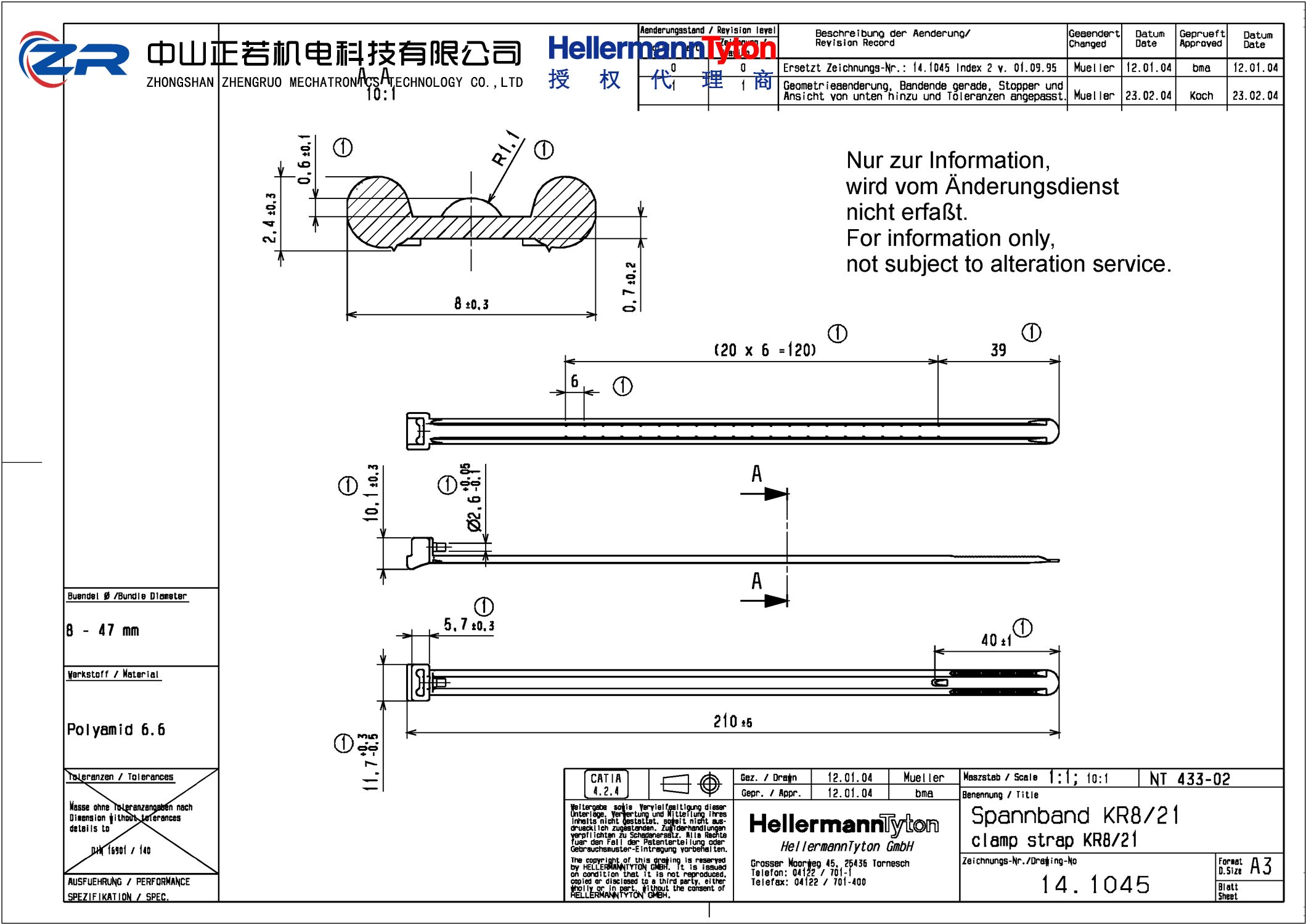 121-82155 KR8/21-PA66HS-NA 产品图纸 Hellermanntyton 授权代理-正若机电