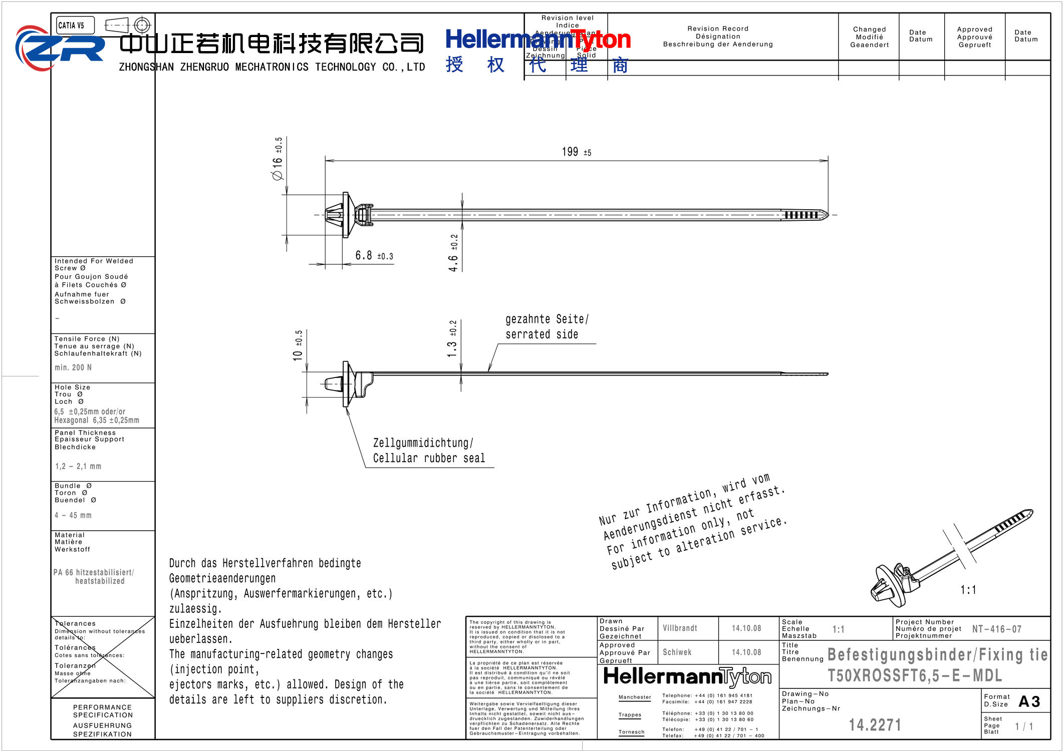 156-00379 T50XROSSFT6.5-E-MDL-PA66HS-BK 产品图纸 Hellermanntyton 授权代理-正若机电